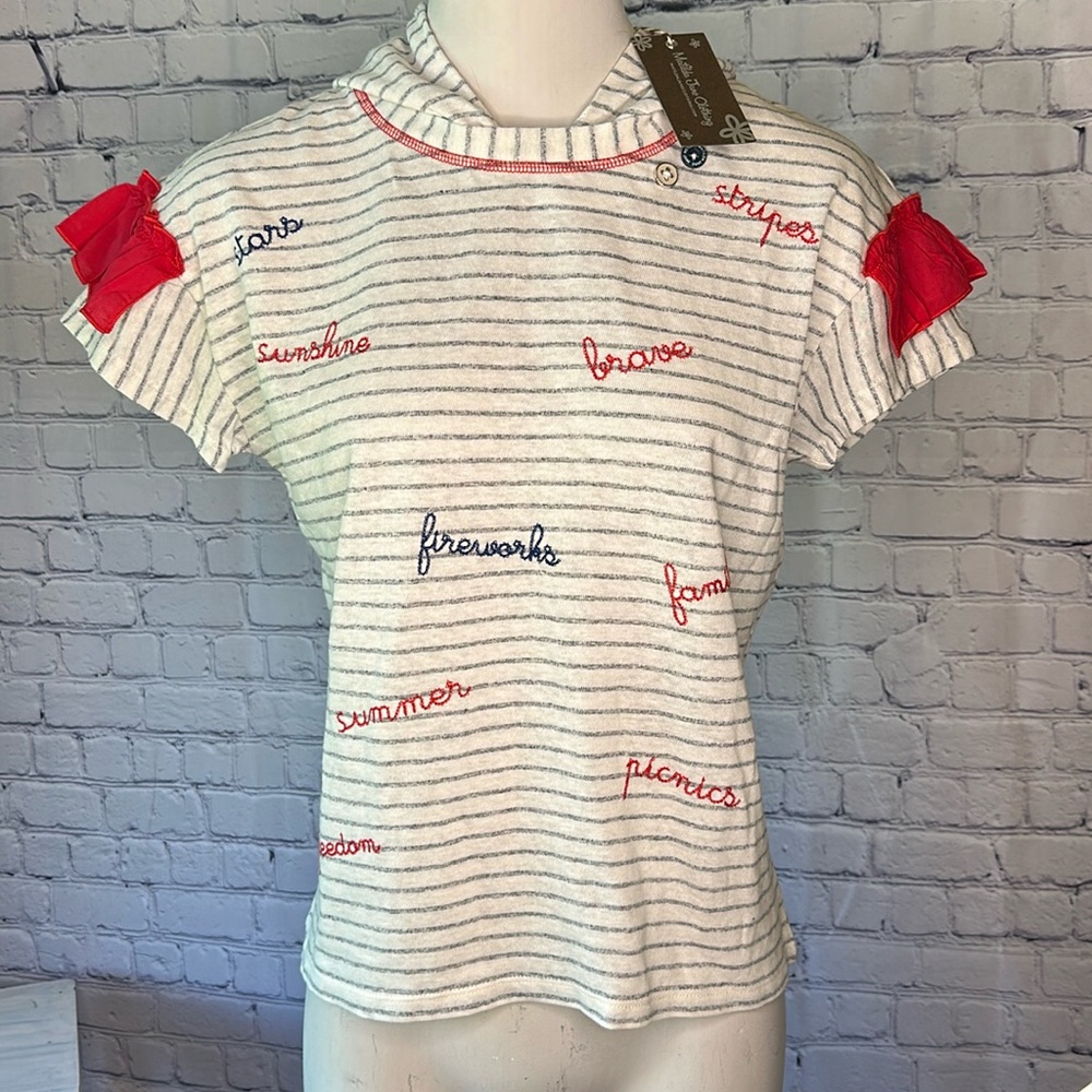 NWT Matilda Jane Blaire striped hoodie Girls 14